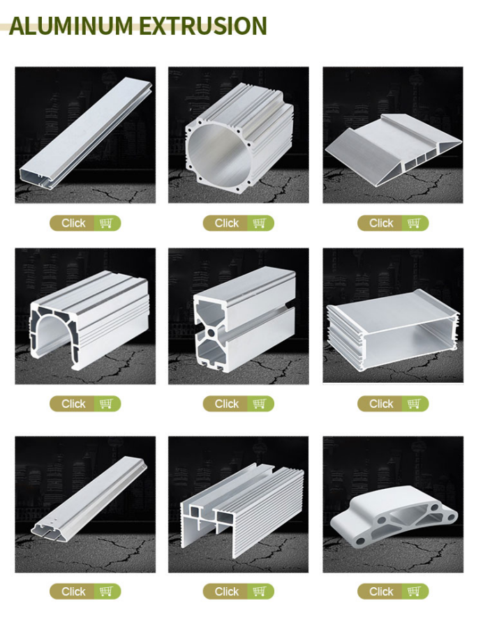OEM Aluminum Extrusion Profile with Anodizing Surface