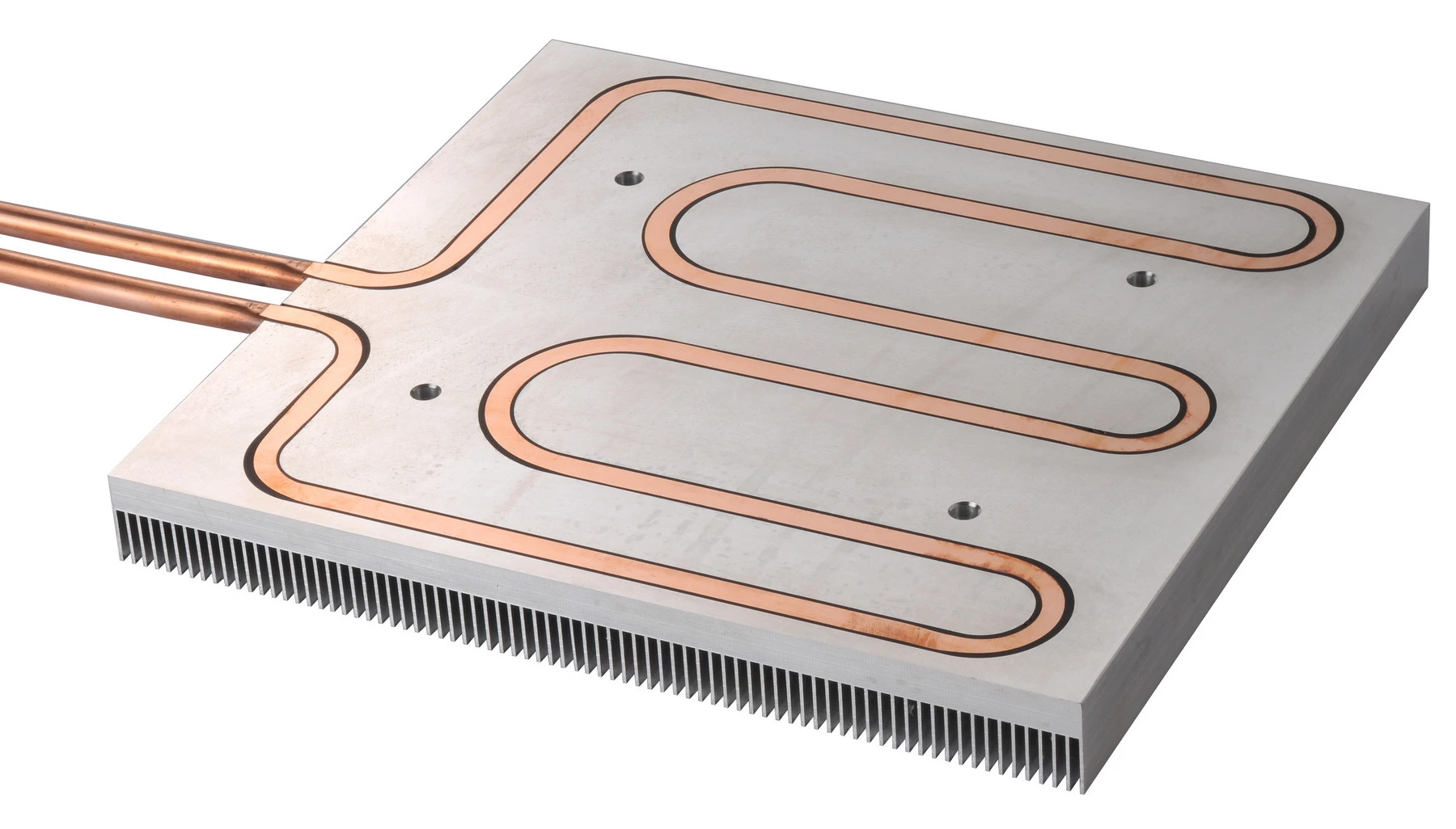 Igbt- und CPU-Kühlung Aluminium-Kupferrohr-Wasser-Kühlplatte mit gepresstem Rohr-Kühlplatten-Kühlplatten-Kühlgerät 