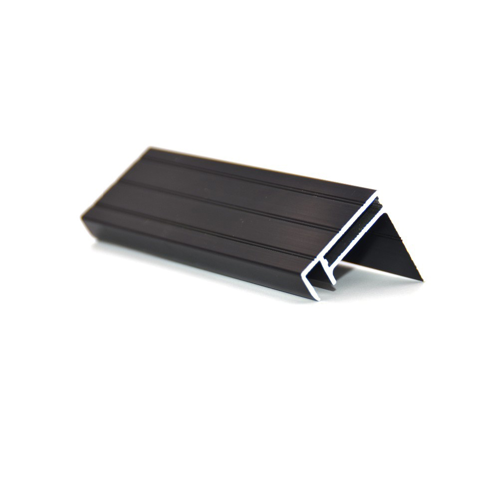 Black Anodized Aluminum Extrusion Profile 6063