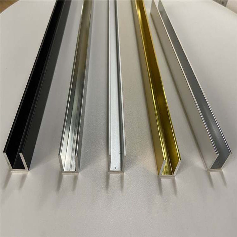 10mm Glass Aluminum U Channels Profiles