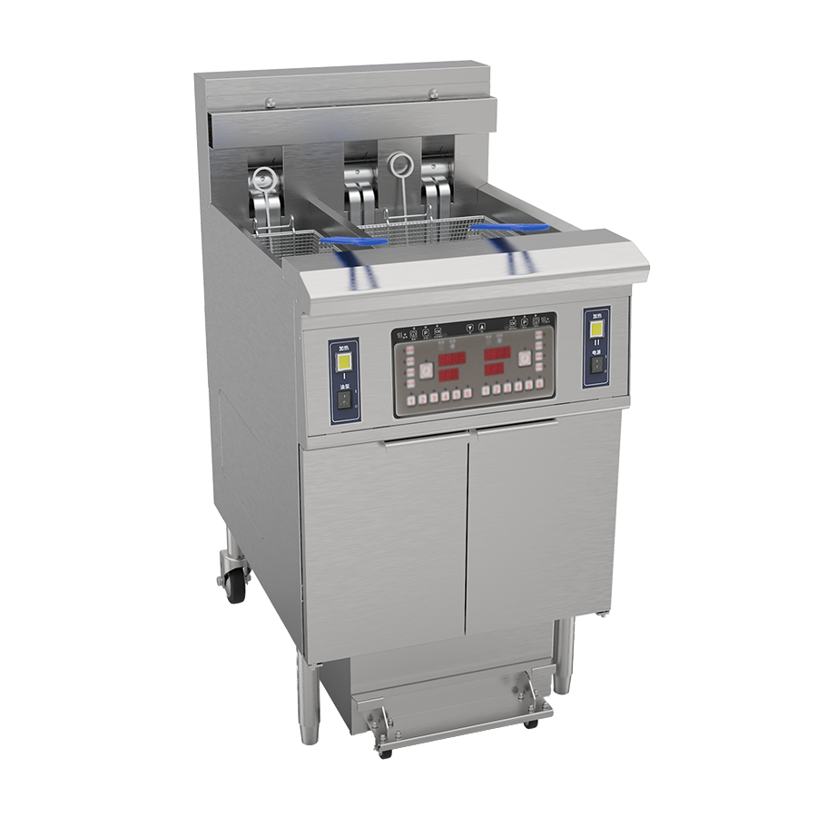 Large and small cylinder flat tube electric fryer OFE-239