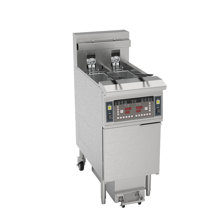 Double-cylinder double-slot electric fryer OFE-213