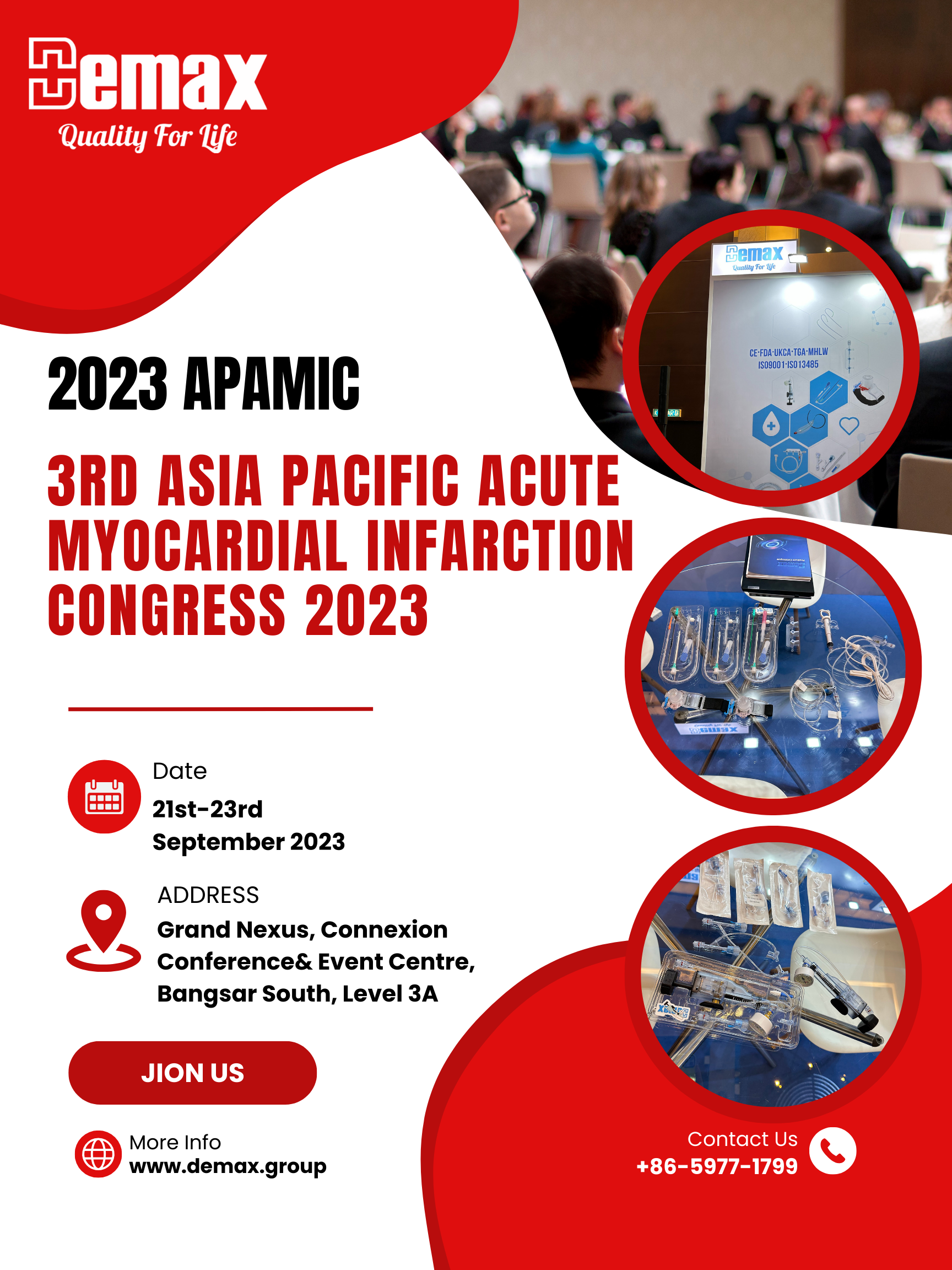 In progress! 2023 APAMIC Demax Medical sincerely looks forward to your visit