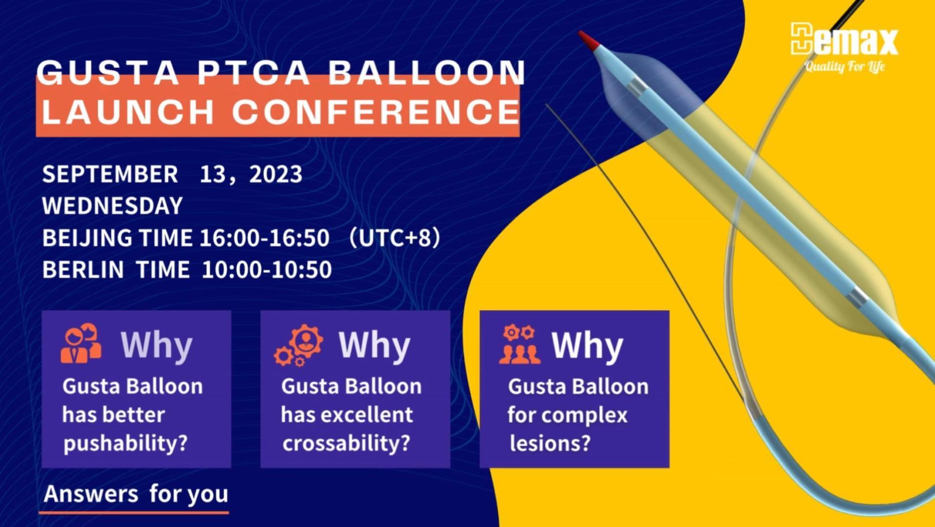 Demax Gusta Balloon launch conference