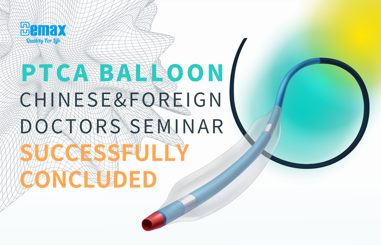 Demax PTCA Balloon Dilatation Catheter Academic Seminar Successfully concluded