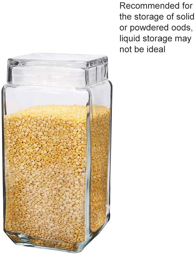Glass storage jar 