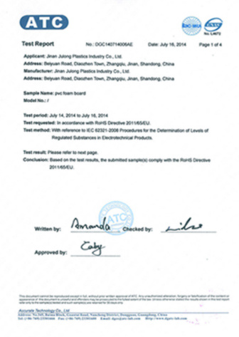 Honor certificate