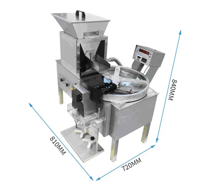 Semi capsule or tablet count and fill machine