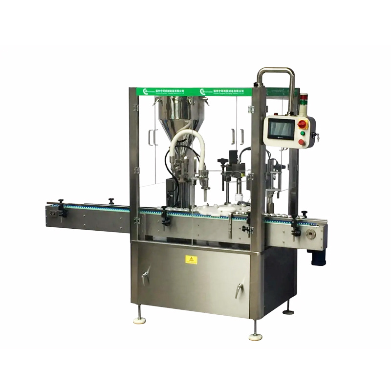 Jar fill and cap machine