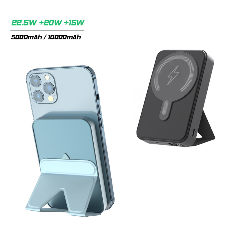Phone Holder Design Potable Magnetic Wireless PD 20W Charging Power Bank 10000mAh