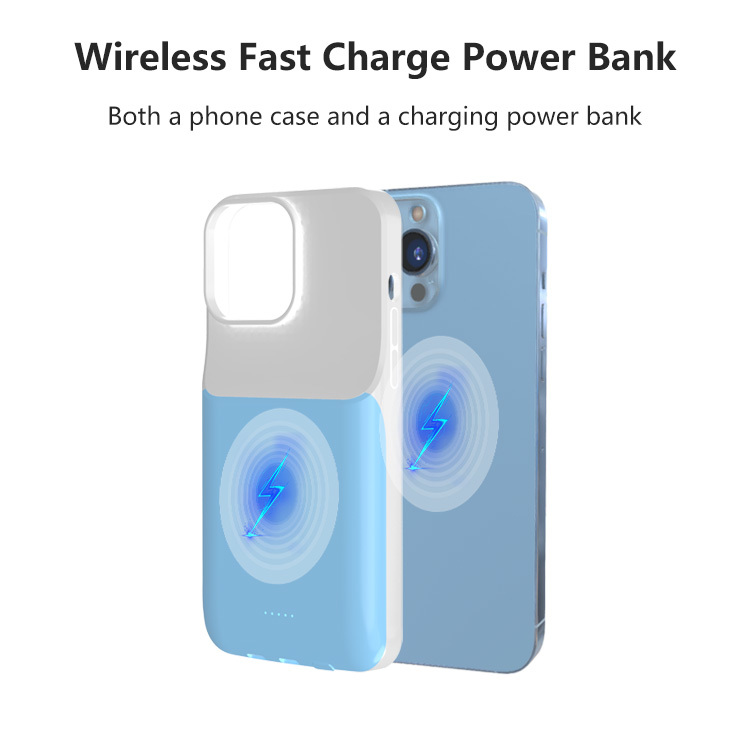 20W PD Wireless Powerbank Phone Battery Charger Case For iPhone 13