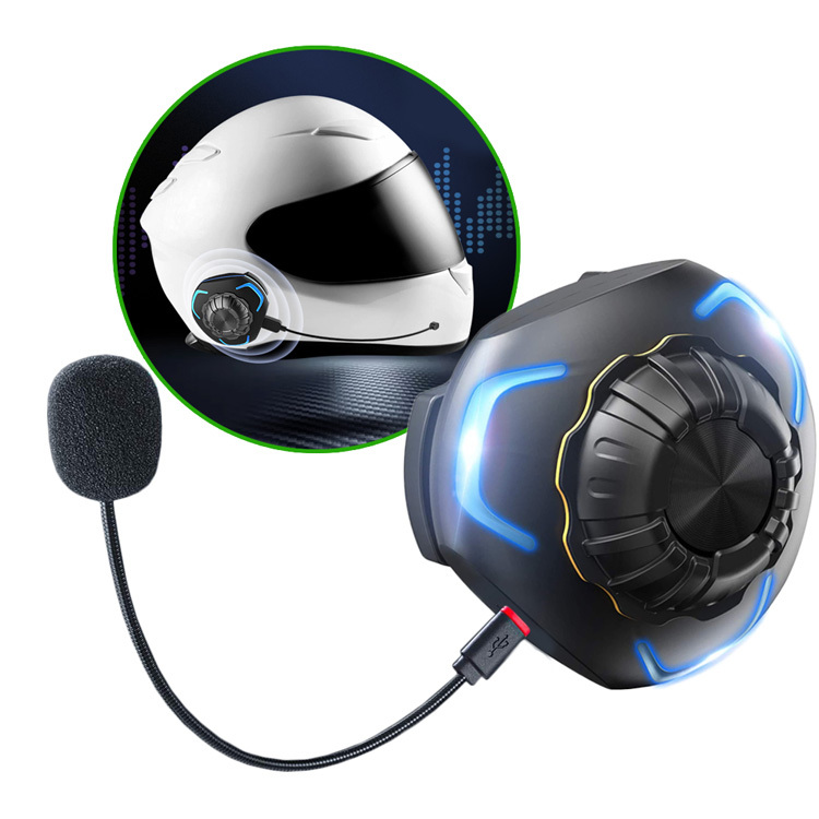 New Bone Conduction Headset Wireless Stereo Handsfree IP68 Waterproof Motorcycle Helmet Headphone For Bluetooth 5.0