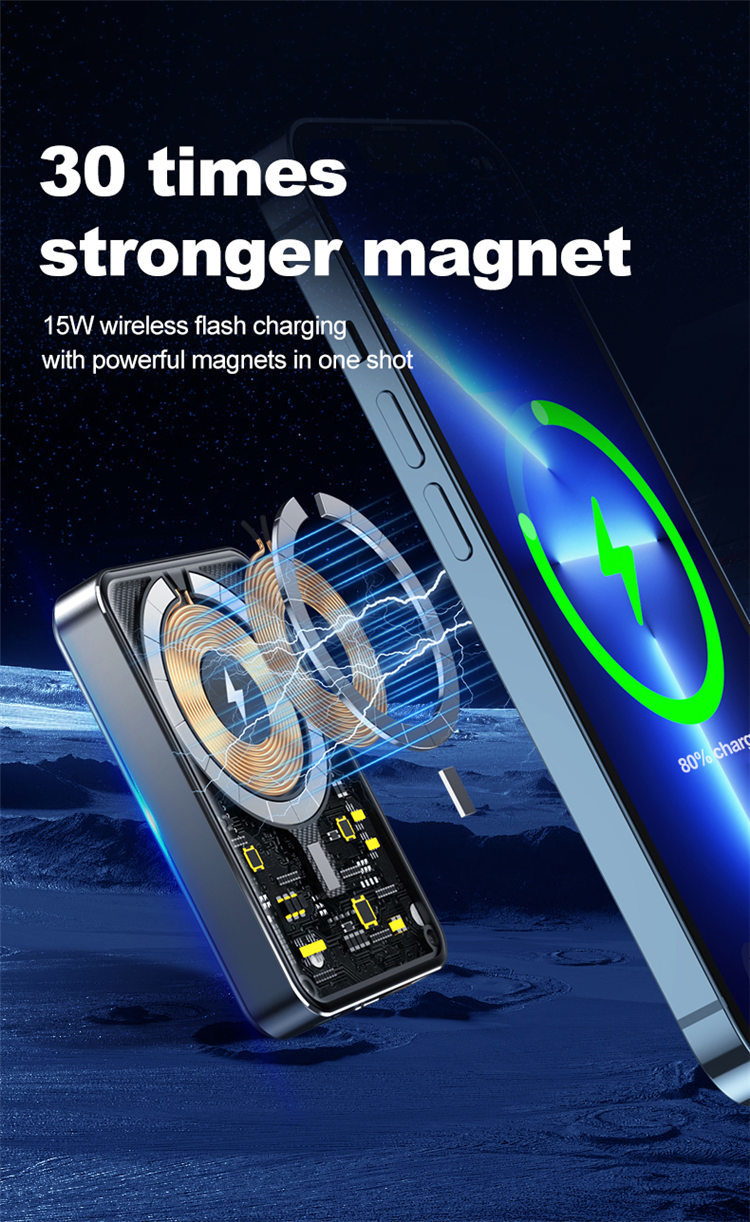 Transparent Magnetic Wireless Powerbank
