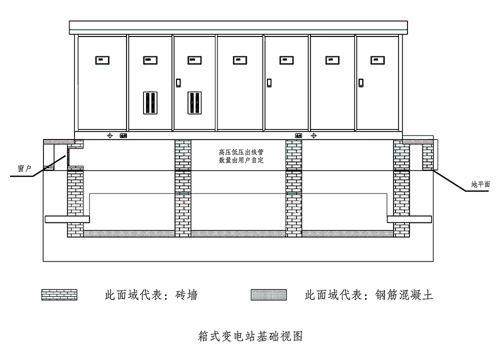 箱式变电站基础侧部视图尺寸 副本