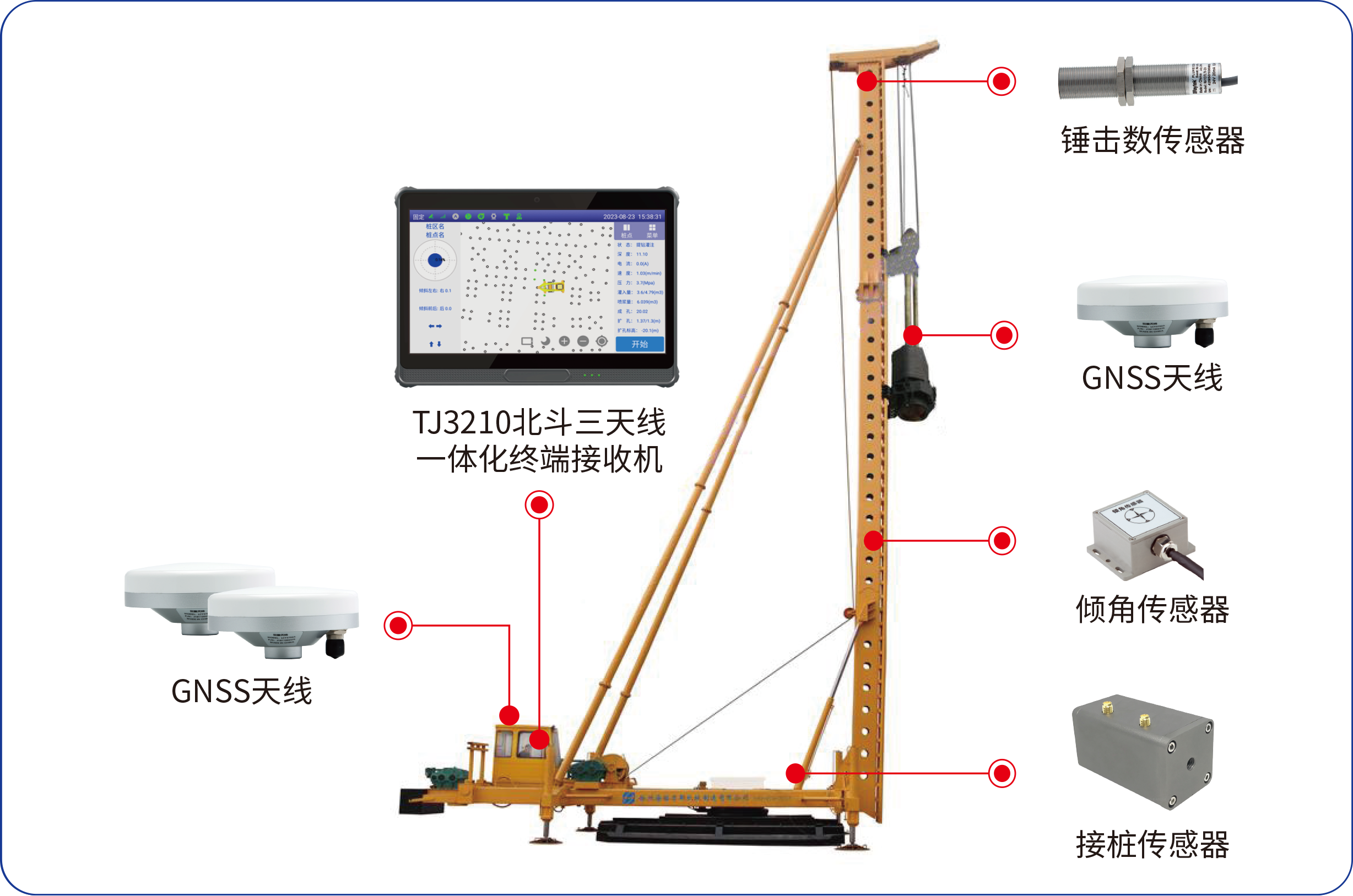 IPS-100C 柴油锤击管桩施工信息化系统