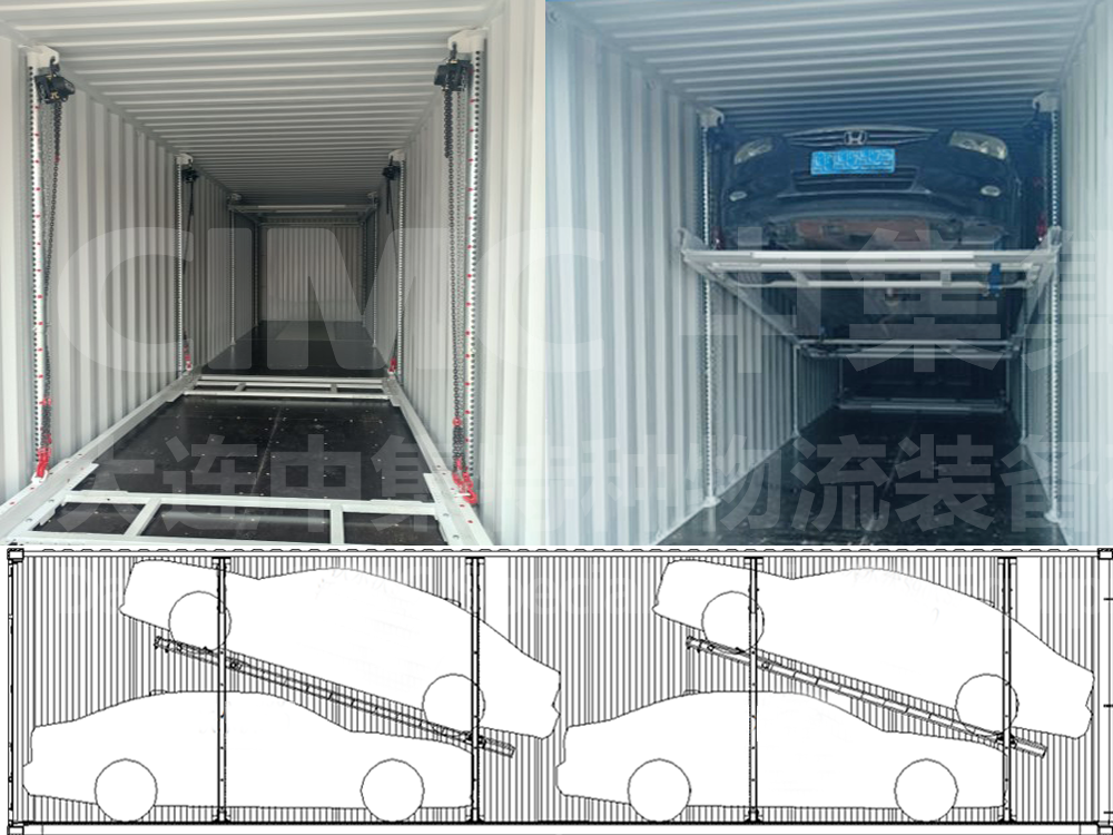 40 Ft Container Rack Integrated Ultra-High Car Transport Container