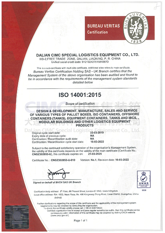 ISO 14001 Environmental Management System Certification