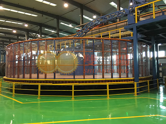 Indoor cable rotary table