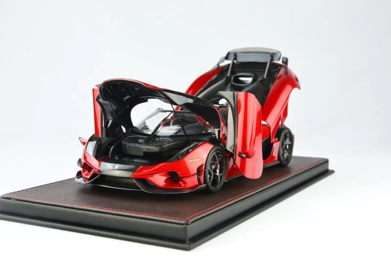 Frontiart Open Koenigsegg Regera New Caddy Red Car Model