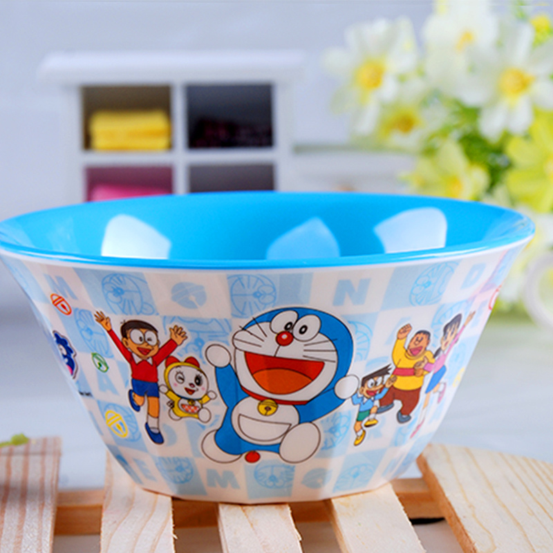 Doraemon small two-color multi-angle bowl