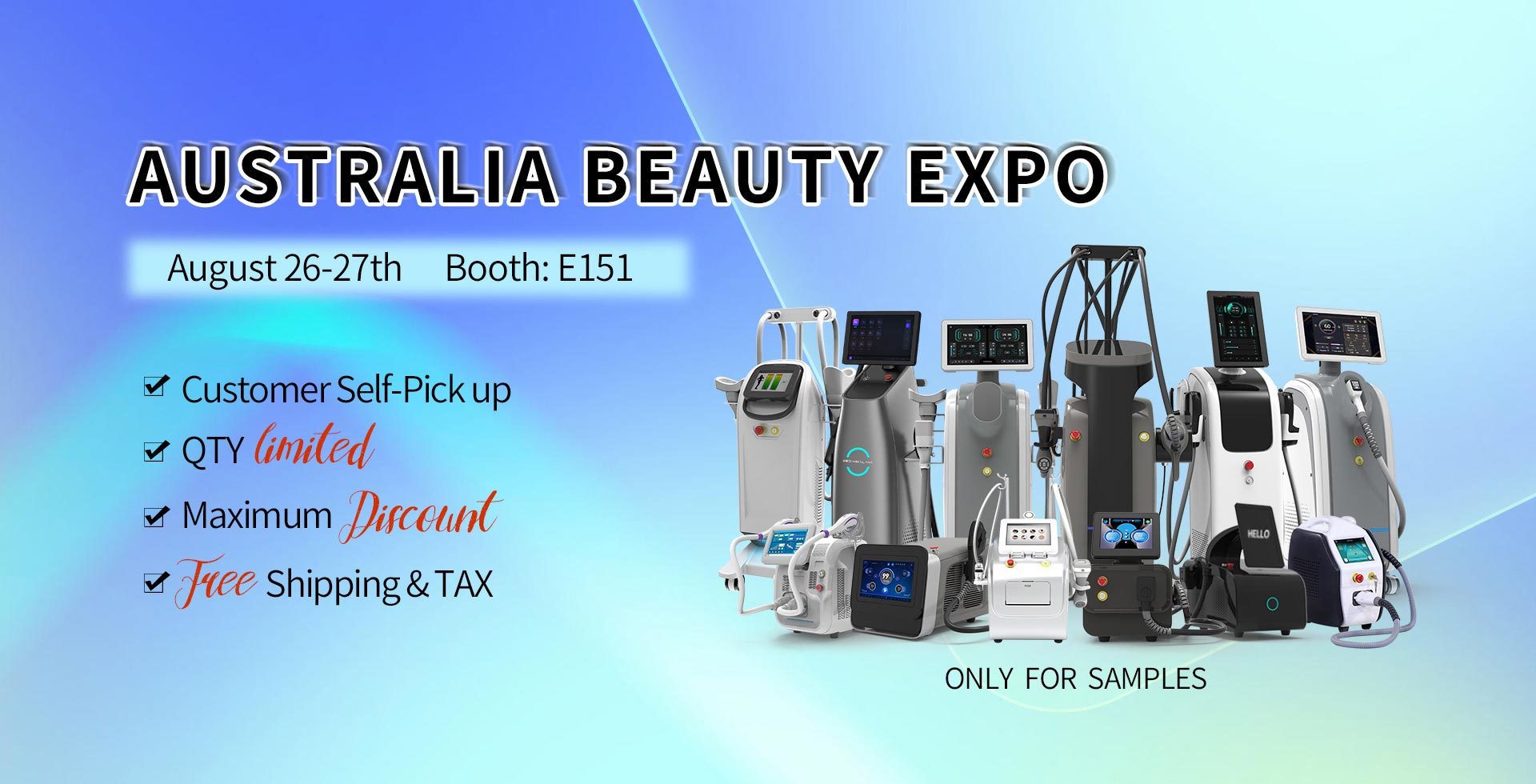 KES announced that all products purchased at the show will be shipped free of charge and without additional taxes