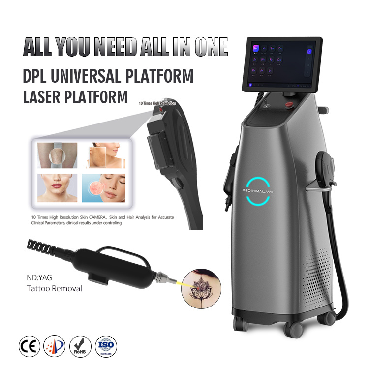 DPL SHR Q-Switch ND:YAG Laser Skin Rejuvenation Machine