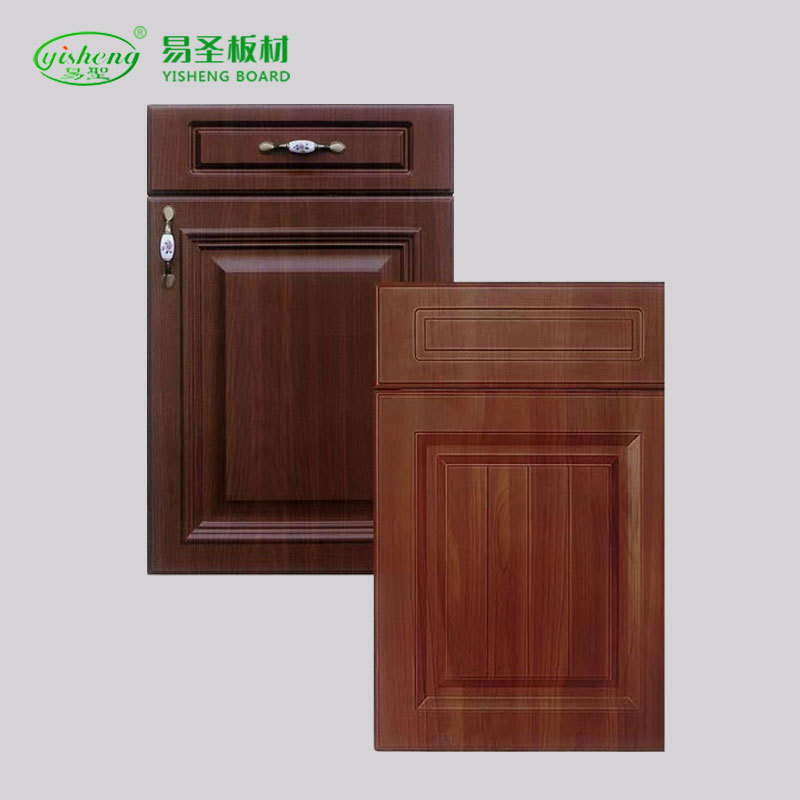 PVC Membran Moulded Mdf Kitchen Wardrobe Door