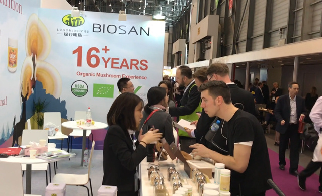 Biosan's Organic mushroom products  showed on Vitafood Geneva 2018