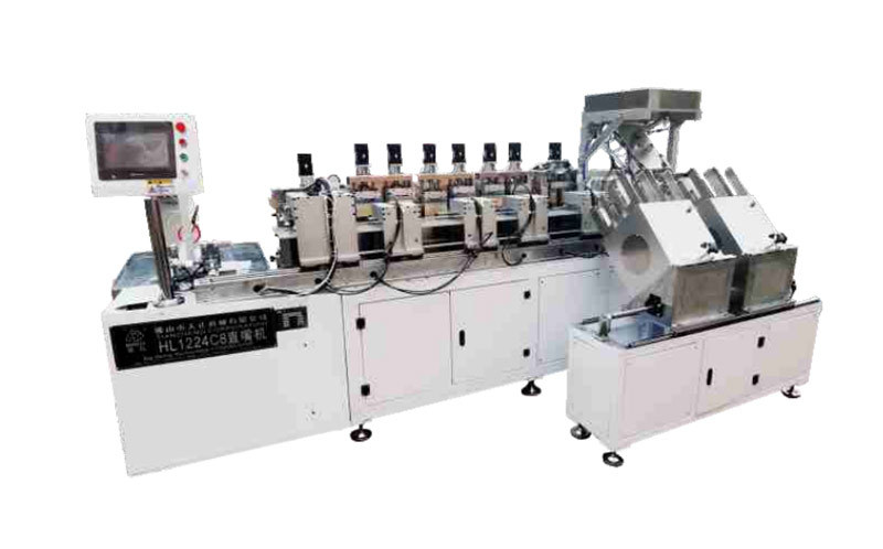 HC1224C8-AUTO DOUBLE LANES CENTRAL SPOUT INSERTED MACHINE