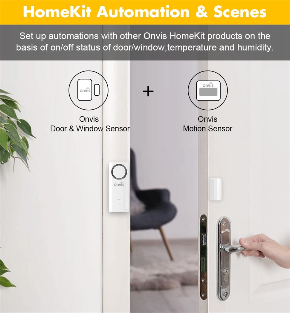 3 SMART HOME SENSORS IN 1 - Onvis Motion Sensor for Homekit