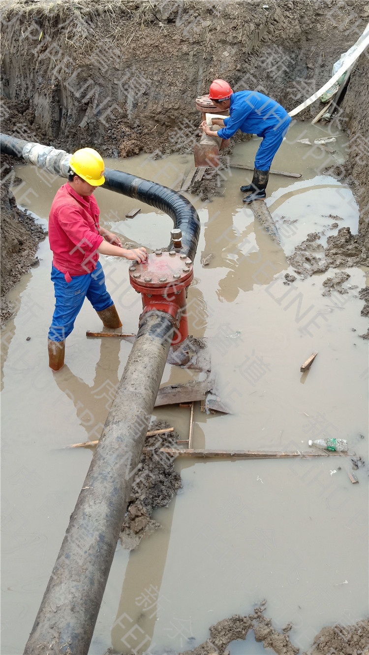 8” natural gas pipeline modification for pipe segment replacement