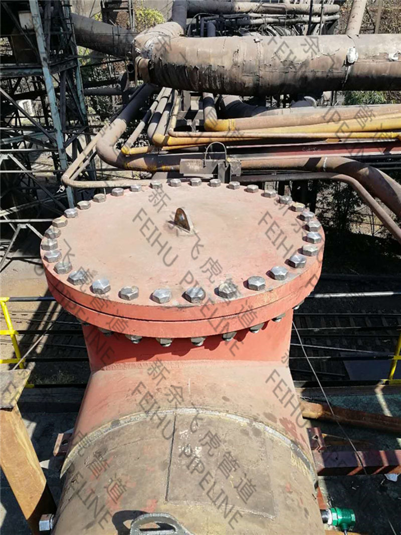 hidden danger management on blast furnace gas pipeline