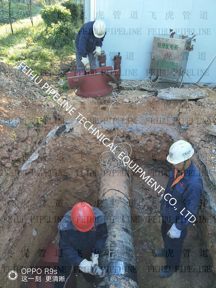 hot tap & line stop on 16-inch gas pipeline