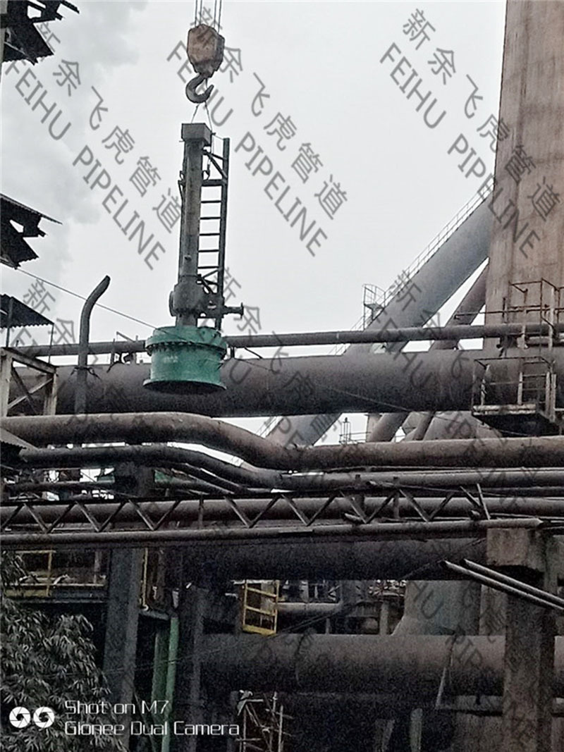 hidden danger management on blast furnace gas pipeline