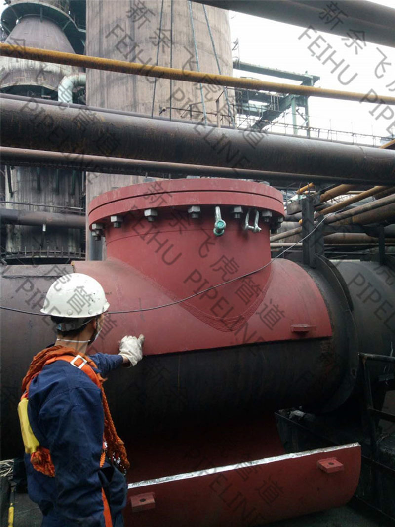 hidden danger management on blast furnace gas pipeline