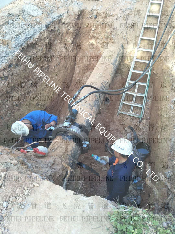 hot tap & line stop on 16-inch gas pipeline