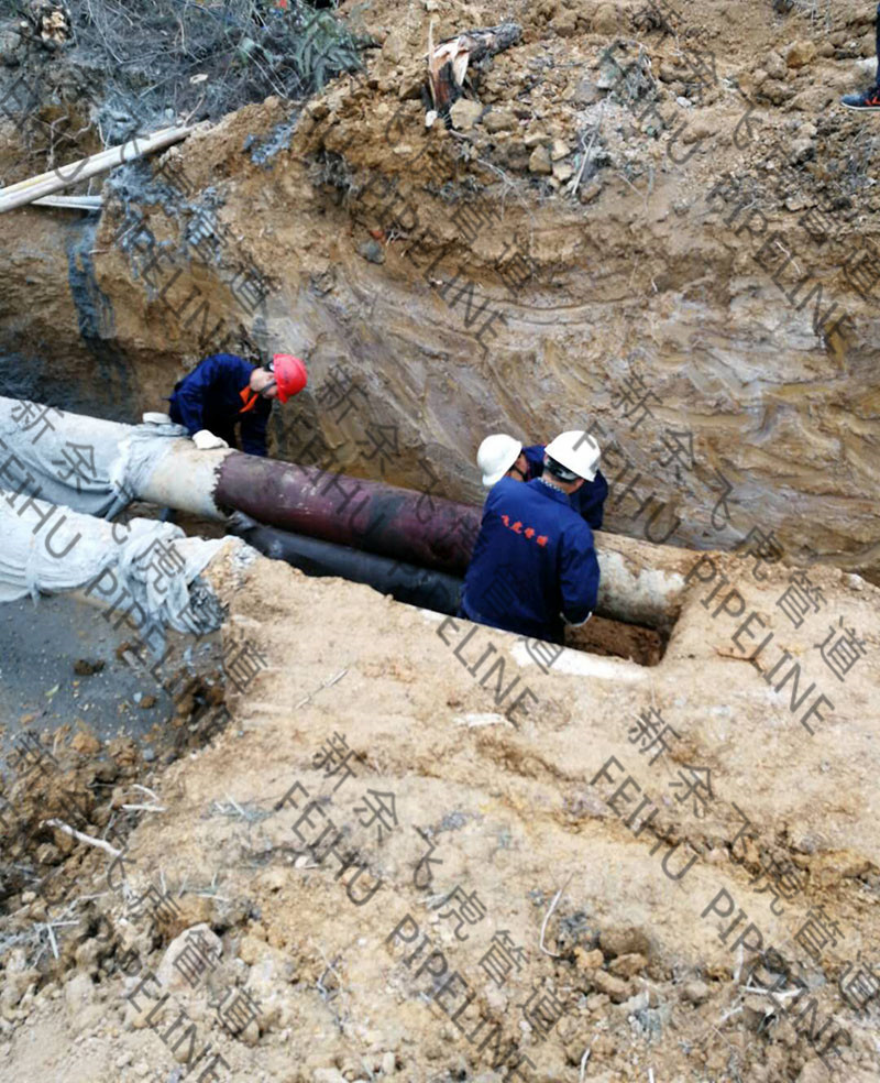 hot tap & line stop on aviation kerosene pipeline for pipe section replacement