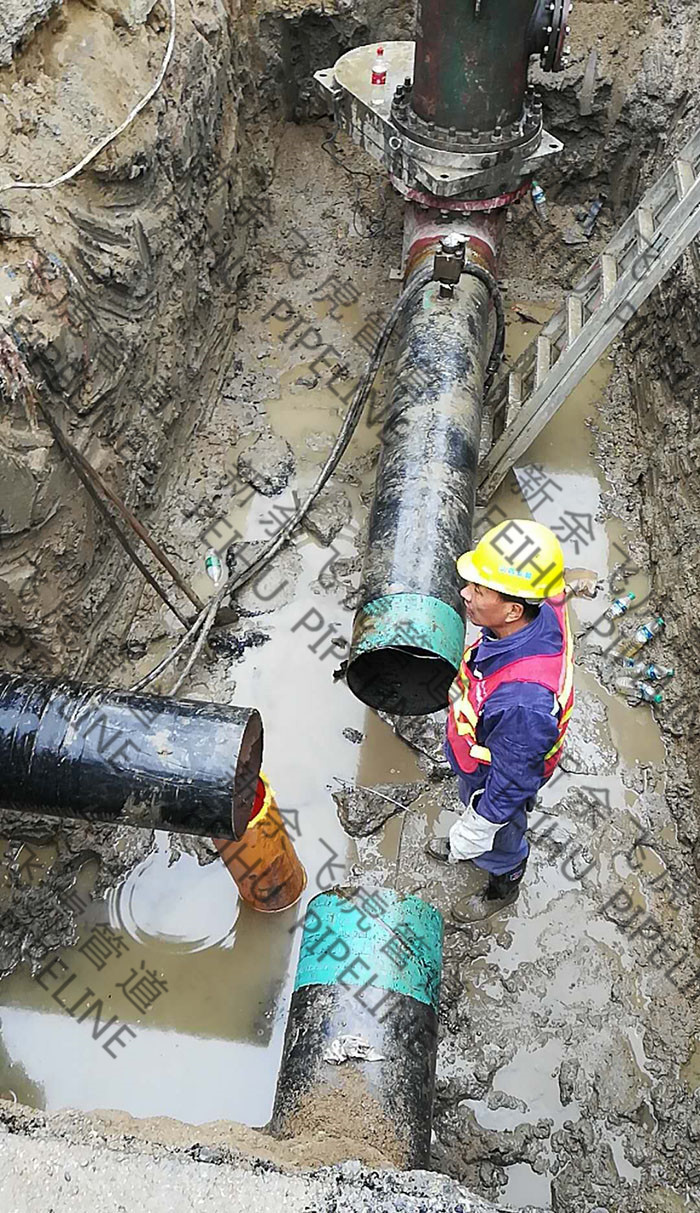 hot tap & line stop on 16-inch gas pipeline for pipe section replacement 