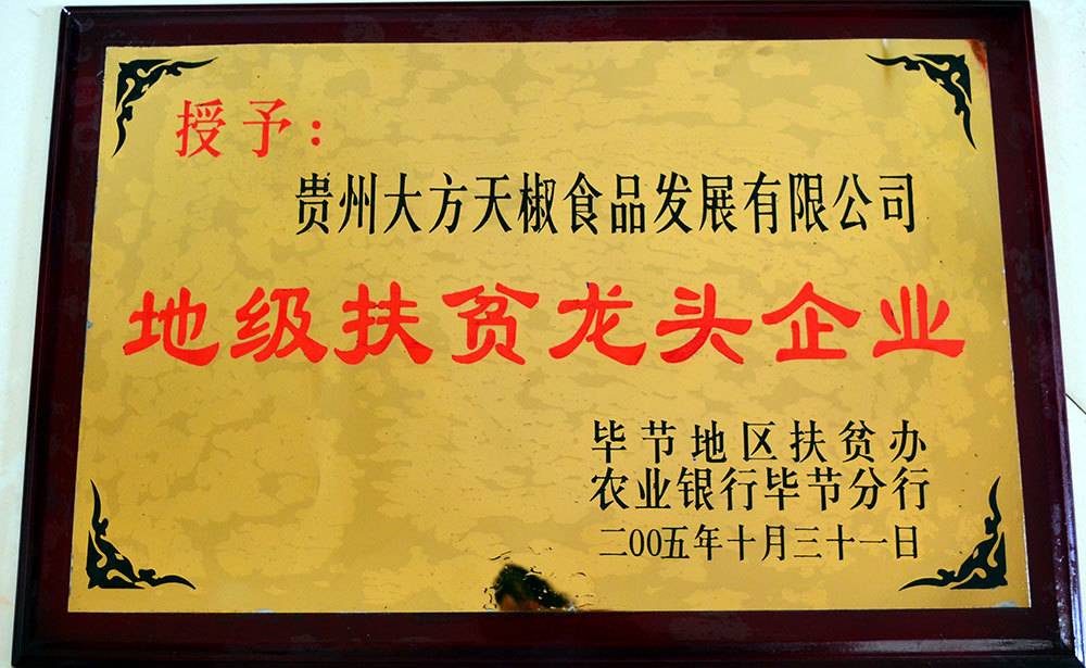 地級扶貧龍頭企業2005