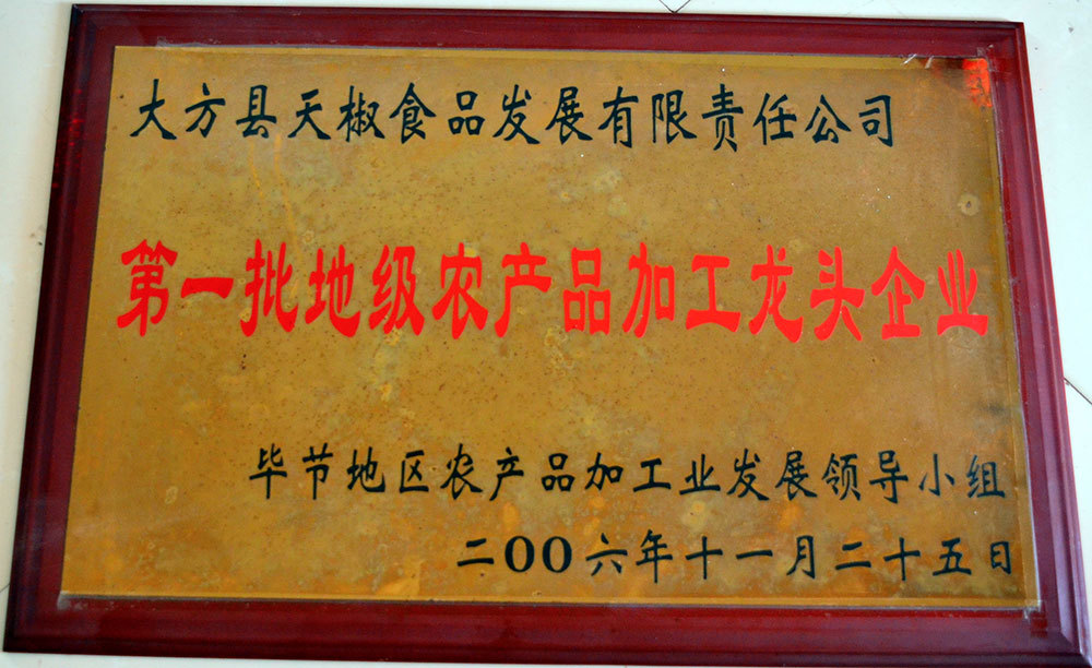 農產品加工企業2006