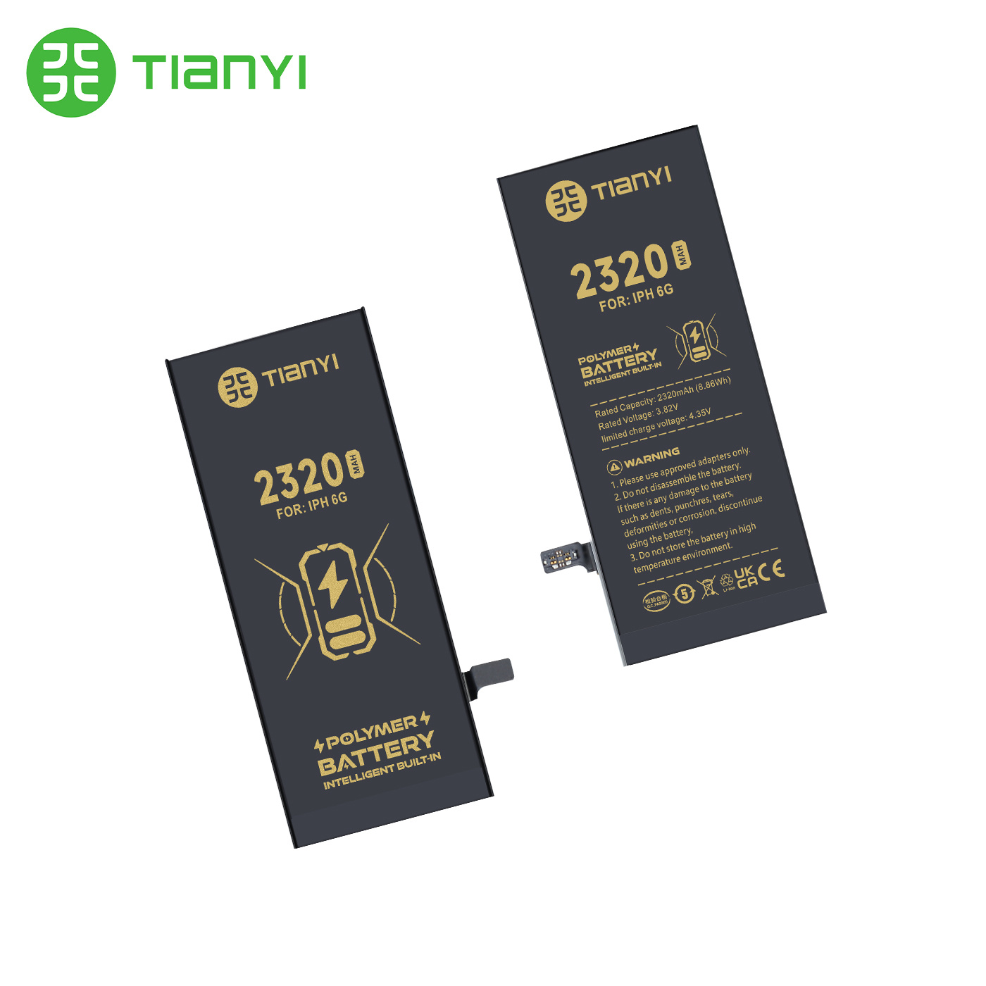 New Upgrade 2320mah Battery For Iphone 6 High Capacity Batteries Replacement