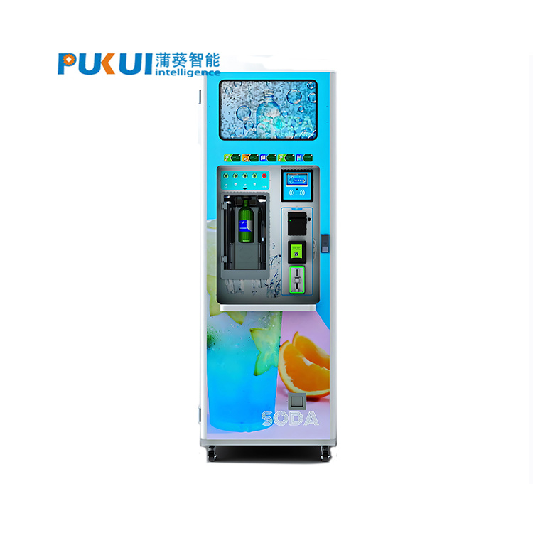 Self Service Coin Operciation ice water and soda sparkling water vending machine
