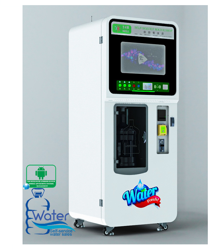 Android luxury self-service water vending machine