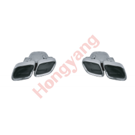 X253-(2016-2019) Upgrade To GLC63-(2016-2019) Exhaust Pips（Silver）