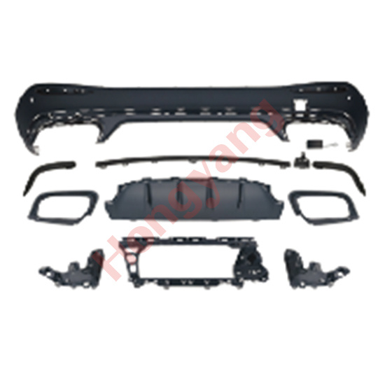 X254-(2023+) Upgrade To GLC63-(2023+) Rear Diffusser（Black）