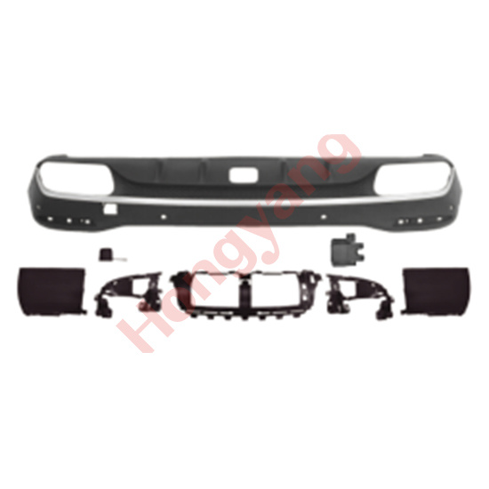 X167-(2020-2024) Upgrade To GLS63-(2020-2024) Rear Diffuser（With Hole / Silver）