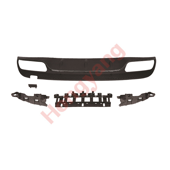W205-(2015-2018) Upgrade To C63-(2015-2018) Rear Diffuser（Black）