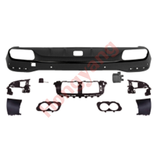W167-(2020-2024) Upgrade To GLE53-(2020-2024) Rear Diffuser（With Hole / Black）