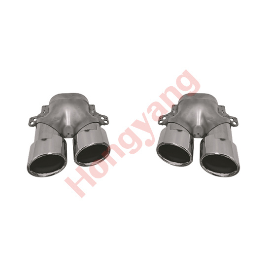 W205-(2015-2021) Upgrade To C43-(2015-2021) Exhaust Pipe（Silver）