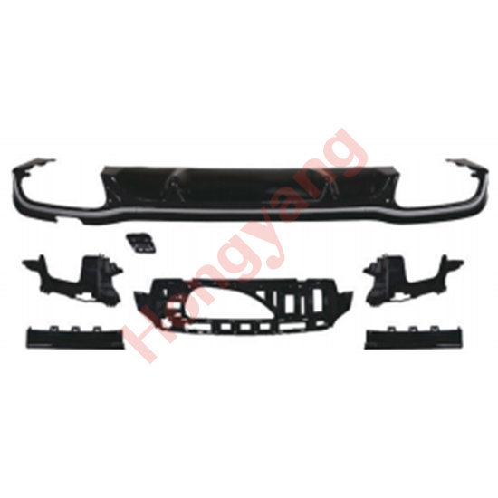 W213-(2021-2023) Upgrade To AMG63-(2021-2023) Rear Diffuser（Silver）
